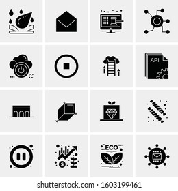 16 Universal Business Icons Vector. Creative Icon Illustration to use in web and Mobile Related project.