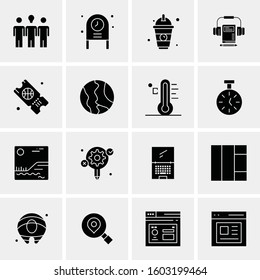 16 Universal Business Icons Vector. Creative Icon Illustration to use in web and Mobile Related project.