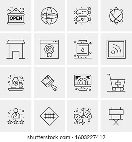 16 Universal Business Icons Vector. Creative Icon Illustration to use in web and Mobile Related project.