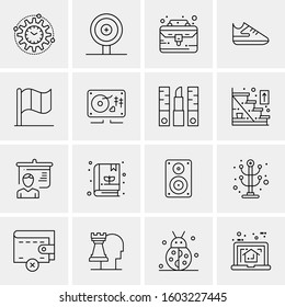 16 Universal Business Icons Vector. Creative Icon Illustration to use in web and Mobile Related project.