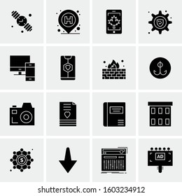 16 Universal Business Icons Vector. Creative Icon Illustration to use in web and Mobile Related project.