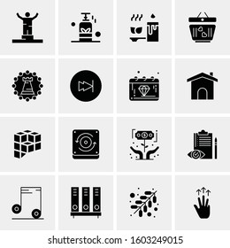 16 Universal Business Icons Vector. Creative Icon Illustration to use in web and Mobile Related project.