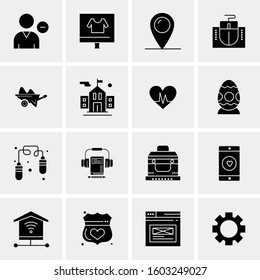 16 Universal Business Icons Vector. Creative Icon Illustration to use in web and Mobile Related project.