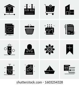 16 Universal Business Icons Vector. Creative Icon Illustration to use in web and Mobile Related project.