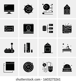 16 Universal Business Icons Vector. Creative Icon Illustration to use in web and Mobile Related project.