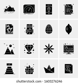 16 Universal Business Icons Vector. Creative Icon Illustration to use in web and Mobile Related project.