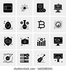 16 Universal Business Icons Vector. Creative Icon Illustration to use in web and Mobile Related project.