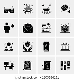 16 Universal Business Icons Vector. Creative Icon Illustration to use in web and Mobile Related project.