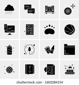 16 Universal Business Icons Vector. Creative Icon Illustration to use in web and Mobile Related project.