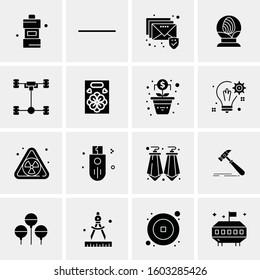 16 Universal Business Icons Vector. Creative Icon Illustration to use in web and Mobile Related project.