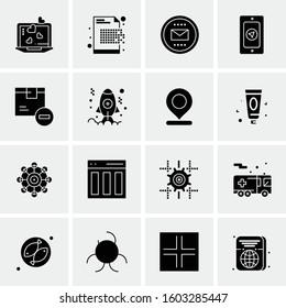16 Universal Business Icons Vector. Creative Icon Illustration to use in web and Mobile Related project.