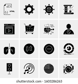 16 Universal Business Icons Vector. Creative Icon Illustration to use in web and Mobile Related project.