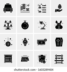 16 Universal Business Icons Vector. Creative Icon Illustration to use in web and Mobile Related project.
