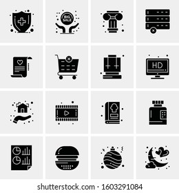 16 Universal Business Icons Vector. Creative Icon Illustration to use in web and Mobile Related project.