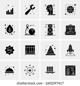 16 Universal Business Icons Vector. Creative Icon Illustration to use in web and Mobile Related project.
