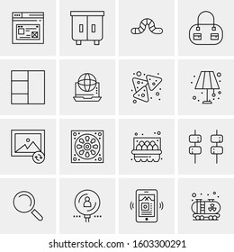 16 Universal Business Icons Vector. Creative Icon Illustration to use in web and Mobile Related project.