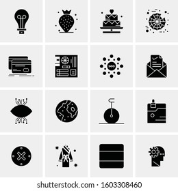 16 Universal Business Icons Vector. Creative Icon Illustration to use in web and Mobile Related project.