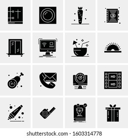 16 Universal Business Icons Vector. Creative Icon Illustration to use in web and Mobile Related project.