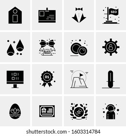 16 Universal Business Icons Vector. Creative Icon Illustration to use in web and Mobile Related project.