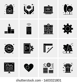 16 Universal Business Icons Vector. Creative Icon Illustration to use in web and Mobile Related project.