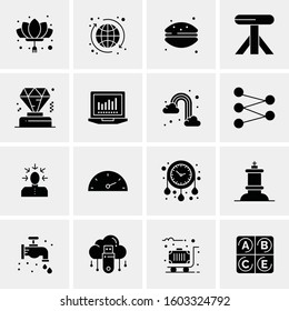16 Universal Business Icons Vector. Creative Icon Illustration to use in web and Mobile Related project.