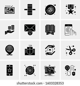 16 Universal Business Icons Vector. Creative Icon Illustration to use in web and Mobile Related project.