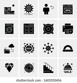 16 Universal Business Icons Vector. Creative Icon Illustration to use in web and Mobile Related project.