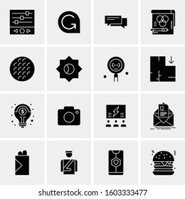 16 Universal Business Icons Vector. Creative Icon Illustration to use in web and Mobile Related project.