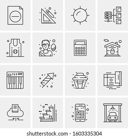 16 Universal Business Icons Vector. Creative Icon Illustration to use in web and Mobile Related project.