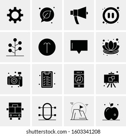 16 Universal Business Icons Vector. Creative Icon Illustration to use in web and Mobile Related project.