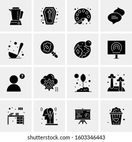16 Universal Business Icons Vector. Creative Icon Illustration to use in web and Mobile Related project.