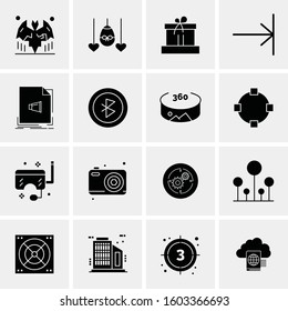 16 Universal Business Icons Vector. Creative Icon Illustration to use in web and Mobile Related project.