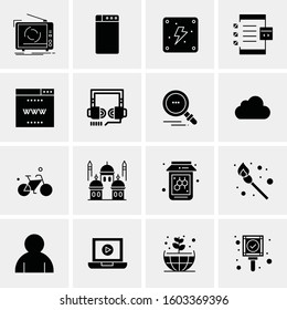 16 Universal Business Icons Vector. Creative Icon Illustration to use in web and Mobile Related project.