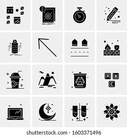 16 Universal Business Icons Vector. Creative Icon Illustration to use in web and Mobile Related project.