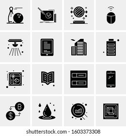 16 Universal Business Icons Vector. Creative Icon Illustration to use in web and Mobile Related project.