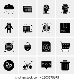 16 Universal Business Icons Vector. Creative Icon Illustration to use in web and Mobile Related project.