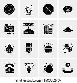 16 Universal Business Icons Vector. Creative Icon Illustration to use in web and Mobile Related project.