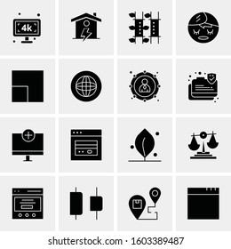 16 Universal Business Icons Vector. Creative Icon Illustration to use in web and Mobile Related project.