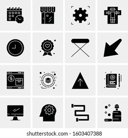 16 Universal Business Icons Vector. Creative Icon Illustration to use in web and Mobile Related project.