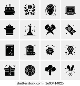 16 Universal Business Icons Vector. Creative Icon Illustration to use in web and Mobile Related project.