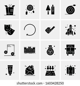 16 Universal Business Icons Vector. Creative Icon Illustration to use in web and Mobile Related project.