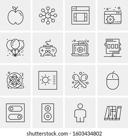 16 Universal Business Icons Vector. Creative Icon Illustration to use in web and Mobile Related project.