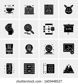 16 Universal Business Icons Vector. Creative Icon Illustration to use in web and Mobile Related project.