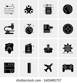 16 Universal Business Icons Vector. Creative Icon Illustration to use in web and Mobile Related project.