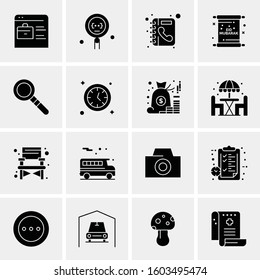 16 Universal Business Icons Vector. Creative Icon Illustration to use in web and Mobile Related project.