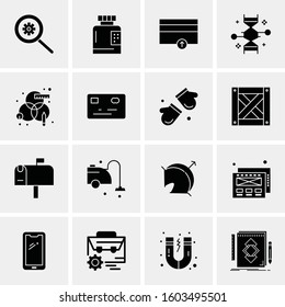 16 Universal Business Icons Vector. Creative Icon Illustration to use in web and Mobile Related project.