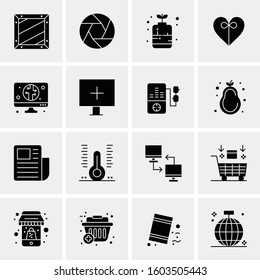 16 Universal Business Icons Vector. Creative Icon Illustration to use in web and Mobile Related project.