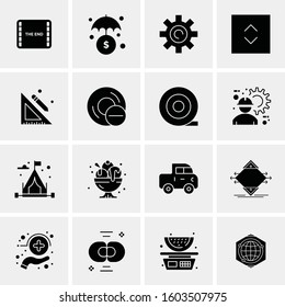 16 Universal Business Icons Vector. Creative Icon Illustration to use in web and Mobile Related project.