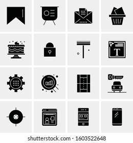 16 Universal Business Icons Vector. Creative Icon Illustration to use in web and Mobile Related project.
