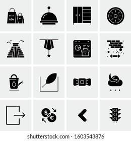 16 Universal Business Icons Vector. Creative Icon Illustration to use in web and Mobile Related project.